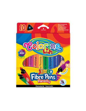 Patio Flamastry Jumbo trójkątne 10 kol Colorino Kids