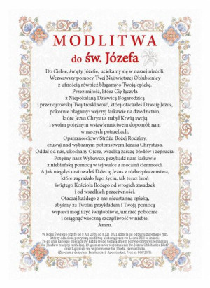 Ikona A5 - Święty Józef