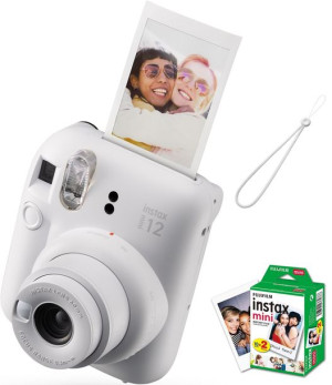 Aparat natychmiastowy Fujifilm Instax Mini 12 Clay White + 20x WKŁAD