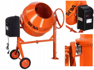 Betoniarka Mieszalnik mieszarka żeliwna 200l 1400W