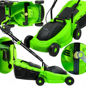 Kosiarka Elektryczna 2400w Nóż 32cm Kosz 25l Mocna