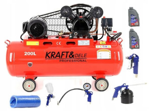 Sprężarka Kompresor 200l 5,9km 400v 2tłoki Zestaw*