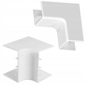 AKS Zielonka Narożnik Wewnętrzny NW 40x90mm Biały