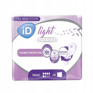 WKŁADKI UROLOGICZNE iD Light Maxi 10szt.