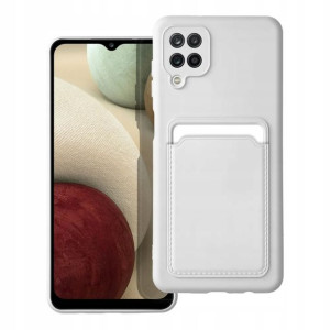 Futerał CARD CASE do SAMSUNG A12 biały