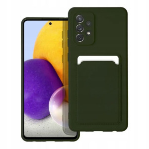 Futerał CARD CASE do SAMSUNG A72 zielony