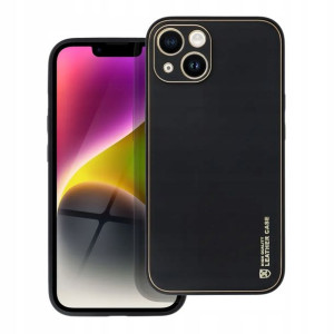 Futerał LEATHER Case skórzany do IPHONE 14 czarny
