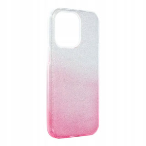 Futerał SHINING do IPHONE 13 PRO transparent/róż