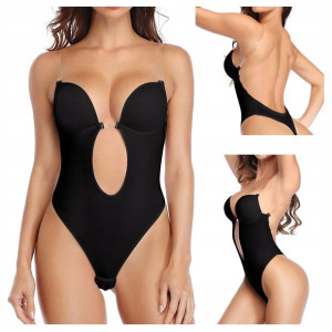 BODY DO SUKNI Biustonosz bez pleców gołe plecy XL