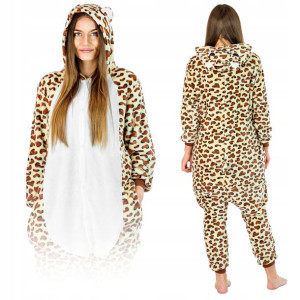Kigurumi Onesie Dres Piżama Kombinezon Leopard Xl