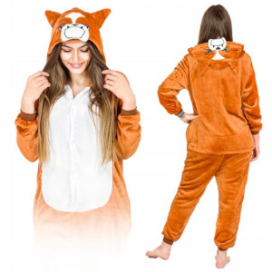 Buldog Piżama Kigurumi Kombinezon Onesie L