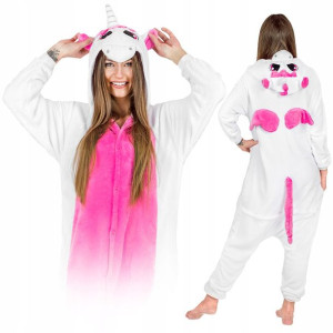 Różowy Pegaz Jednorożec Piżama Kigurumi Onesie Xl