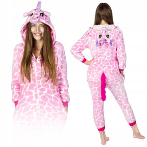 Kigurumi Onesie Piżama Kombinezon Jednorożec Róż M