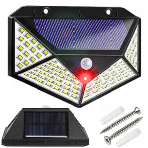 Lampa solarna 100 LED czujnik ruchu i zmierzchu