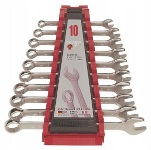 Zestaw 10 kluczy płasko-oczkowych Teng Tools 6510A