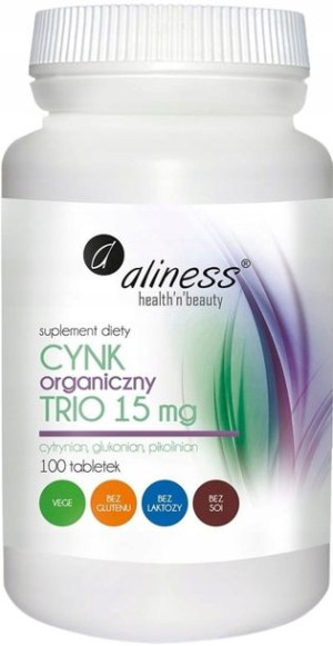 Aliness Cynk Organiczny Trio 15mg ODPORNOŚĆ