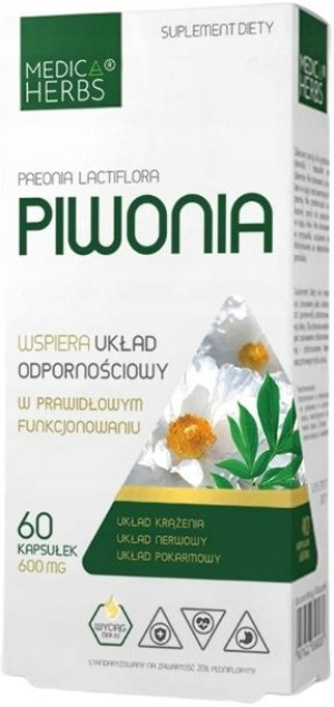 Medica Paeonia Lactiflora PIWONIA ODPORNOŚĆ korzeń