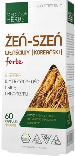 ŻEŃ-SZEŃ Właściwy FORTE MEDICA HERBS Libido Siła