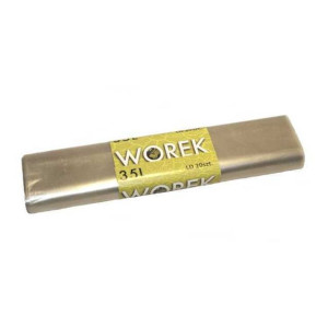 WORKI na śmieci 35L LDPE z mocnej folii BEZBARWNE rolka 20szt.
