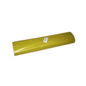 WORKI na śmieci 120L LDPE z mocnej folii ŻÓŁTE rolka 25szt.