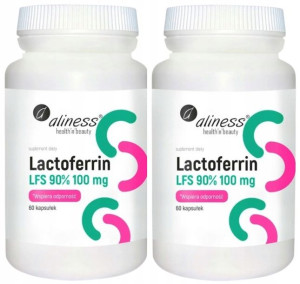 Aliness Laktoferyna LFS 90% 100mg Lactoferrin 120k
