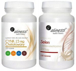 Aliness Cynk 15 mg chelatowany + Selen SeLECT