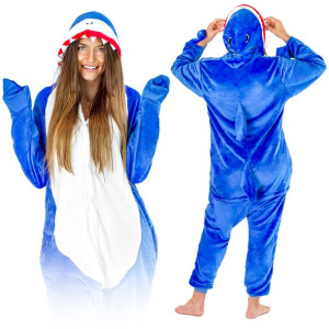 Kigurumi Onesie Dres Piżama Kombinezon Rekin S