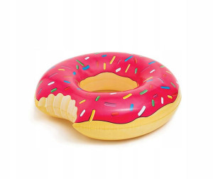 MATERAC DMUCHANY koło Donut pączek RÓŻOWY 120cm