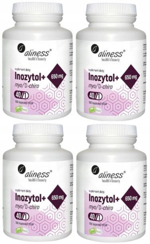 Aliness Inozytol+ myo/D-chiro 40/1 650mg 4x100kaps