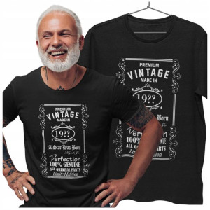 Koszulka Urodzinowa Na Prezent Vintage 19xx