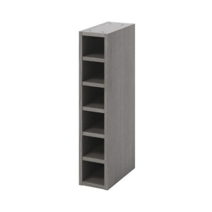 Półka na wino GoodHome Caraway 15 cm szary dąb