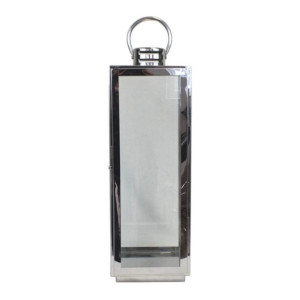 Latarnia metalowa Silver 61 cm