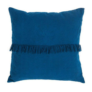 Poduszka GoodHome Fringe 50 x 50 cm moro niebieski