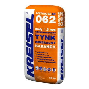 Tynk mineralny Kreisel baranek 1,5 mm biały 25 kg