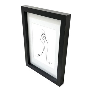 Ramka na zdjęcia GoodHome Islande 21 x 29,7 cm czarna
