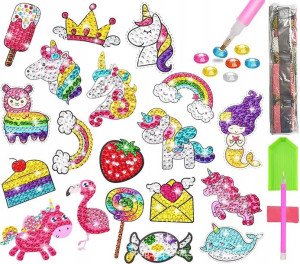 HAFT DIAMENTOWY 5D Zestaw DZIECI Najklejki PUZZLE