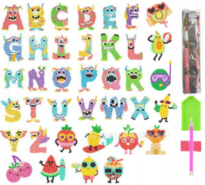 HAFT DIAMENTOWY 5D Zestaw DZIECI Najklejki PUZZLE