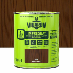 Impregnat do drewna ogrodowy 0.7 l Dąb Ciemny Vidaron