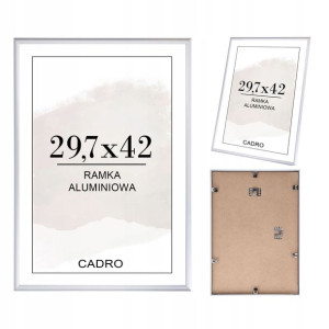 Ramka A3 rama na zdjęcia 30x42 aluminiowa srebrna
