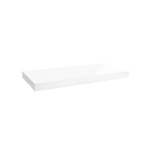 Półka ścienna samowisząca komorowa biały połysk 3.5x23.5x118 cm Velano