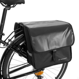 Duża Torba Rowerowa Na Bagażnik Sakwa 28l Czarna