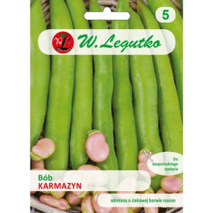 Bób ogrodowyKarmazyn SR nasiona 58g W. Legutko