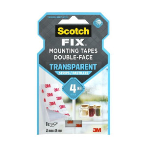 Taśma klejąca dwustronna w paskach 8 szt. 25 mm x 76 mm Scotch