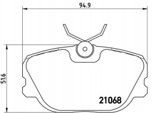 BREMBO P 71 004 Zestaw klocków hamulcowych, hamulc