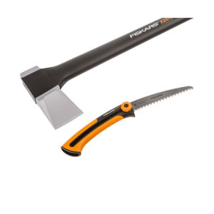 Siekiera Fiskars X25 rozłupująca + piła