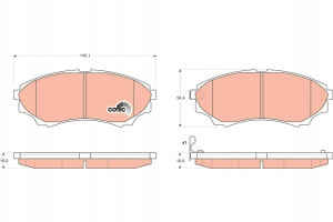 TRW GDB3403 Zestaw klocków hamulcowych, hamulce ta