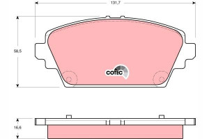 TRW GDB3291 Zestaw klocków hamulcowych, hamulce ta