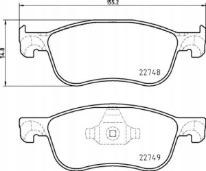 P 24 210 BREMBO Zestaw klocków hamulcowych, hamulc