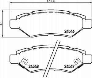 P 09 014 BREMBO Zestaw klocków hamulcowych, hamulc