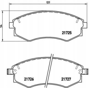 P 15 011 BREMBO Zestaw klocków hamulcowych, hamulc